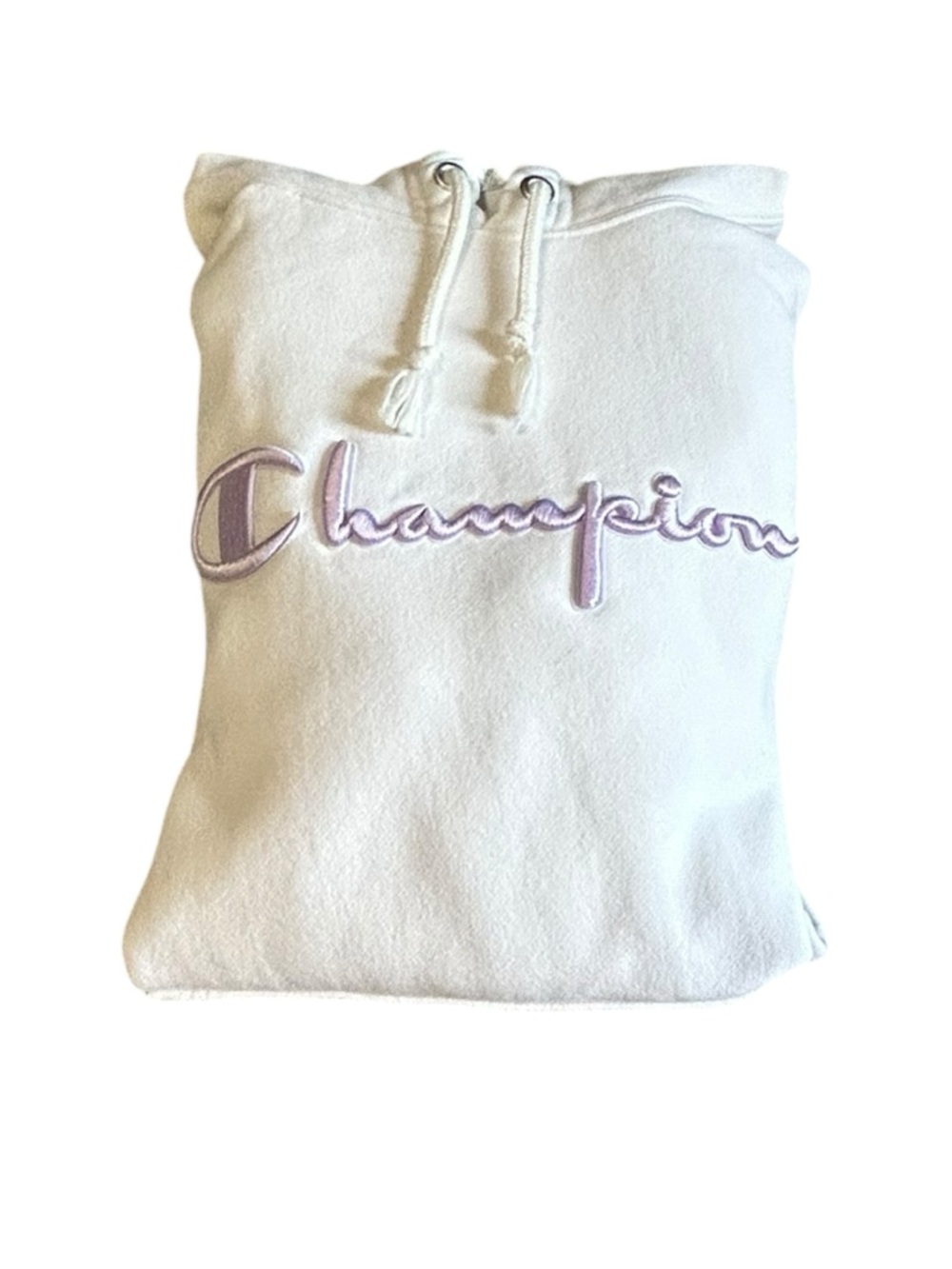 Champion Reverse Weave Hoodie Womens M White Embroidered Logo - Picture 6 of 10